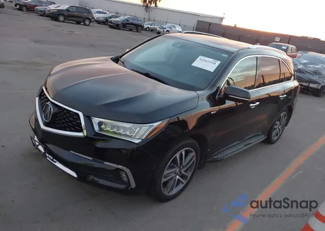 2019 Acura Mdx Sport Hybrid W/Advance Pkg из США, поврежденный, VIN 5J8YD7H72KL001753